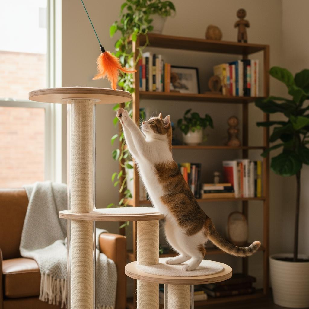 Cat Climbing